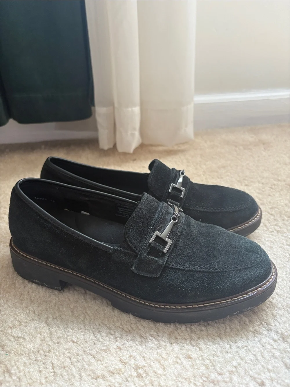 Women’s Black Suede Loafers